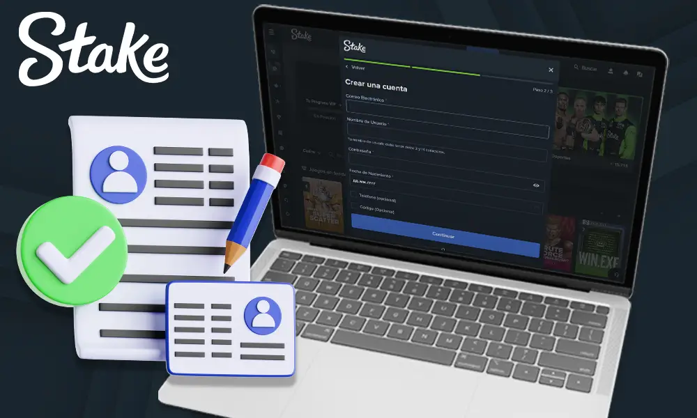 Registro en Stake Argentina